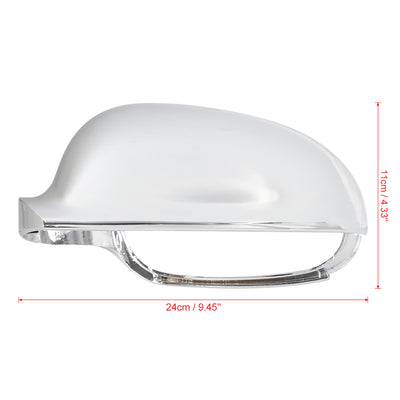 Harfington Car Exterior Rear View Mirror Housing Door Wing Mirror Covering Cover Cap Chrome Tone for VW Golf MK5 2005-2009