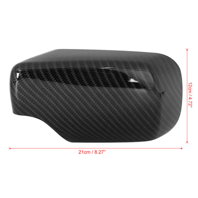 Harfington 2pcs Rearview Mirror Cover for BMW 3 Series E46 318i 320i 325i Car Mirror Covering Cap Exterior Parts Replacement Modification Carbon Fiber Pattern