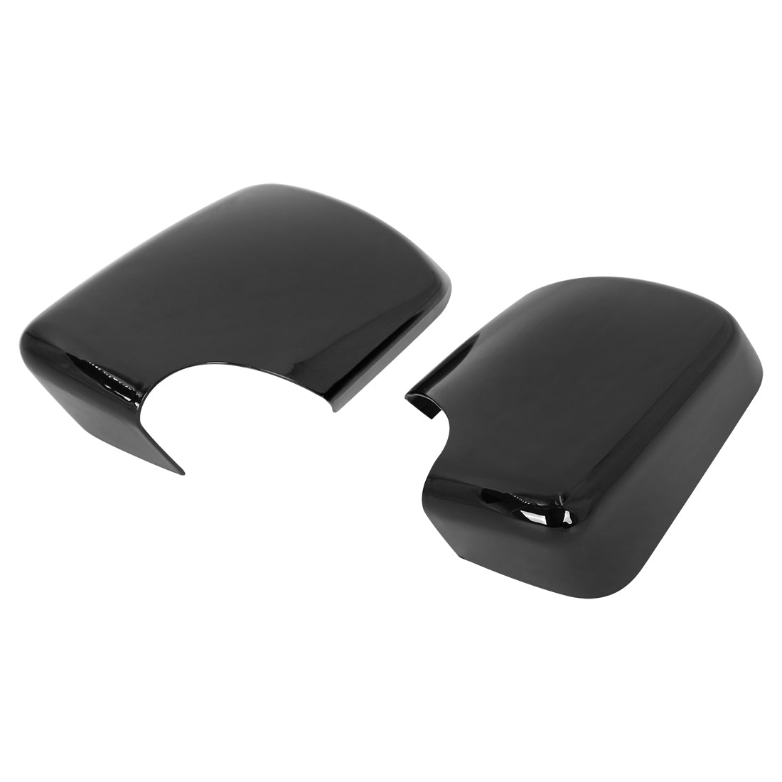 X AUTOHAUX 2pcs Rearview Mirror Cover for BMW 3 Series E46 318i 320i 325i Car Mirror Covering Cap Exterior Parts Replacement Modification Glossy Black