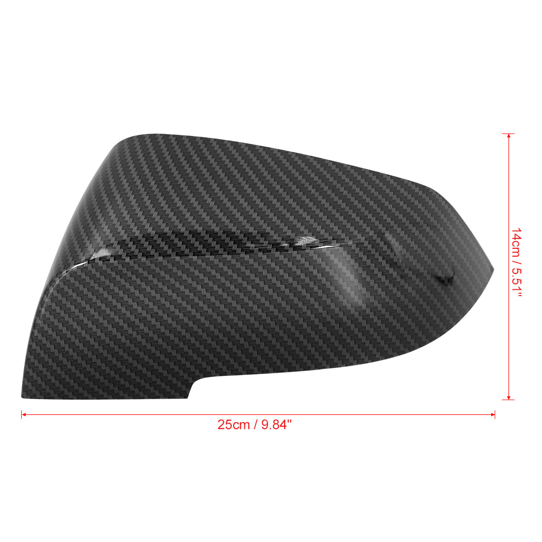 X AUTOHAUX Pair Car Exterior Rear View Mirror Cover Housing Door Wing Mirror Covering Cap Carbon Fiber Pattern for BMW F30 F32 2013-2018