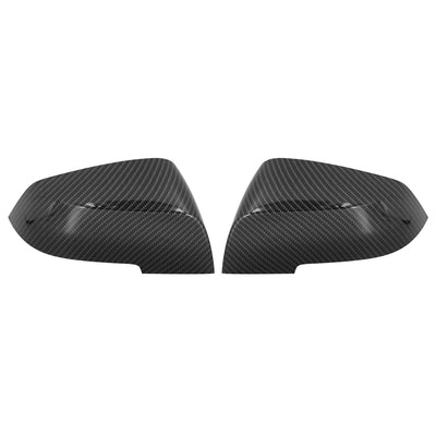 Harfington Pair Car Exterior Rear View Mirror Cover Housing Door Wing Mirror Covering Cap Carbon Fiber Pattern for BMW F30 F32 2013-2018