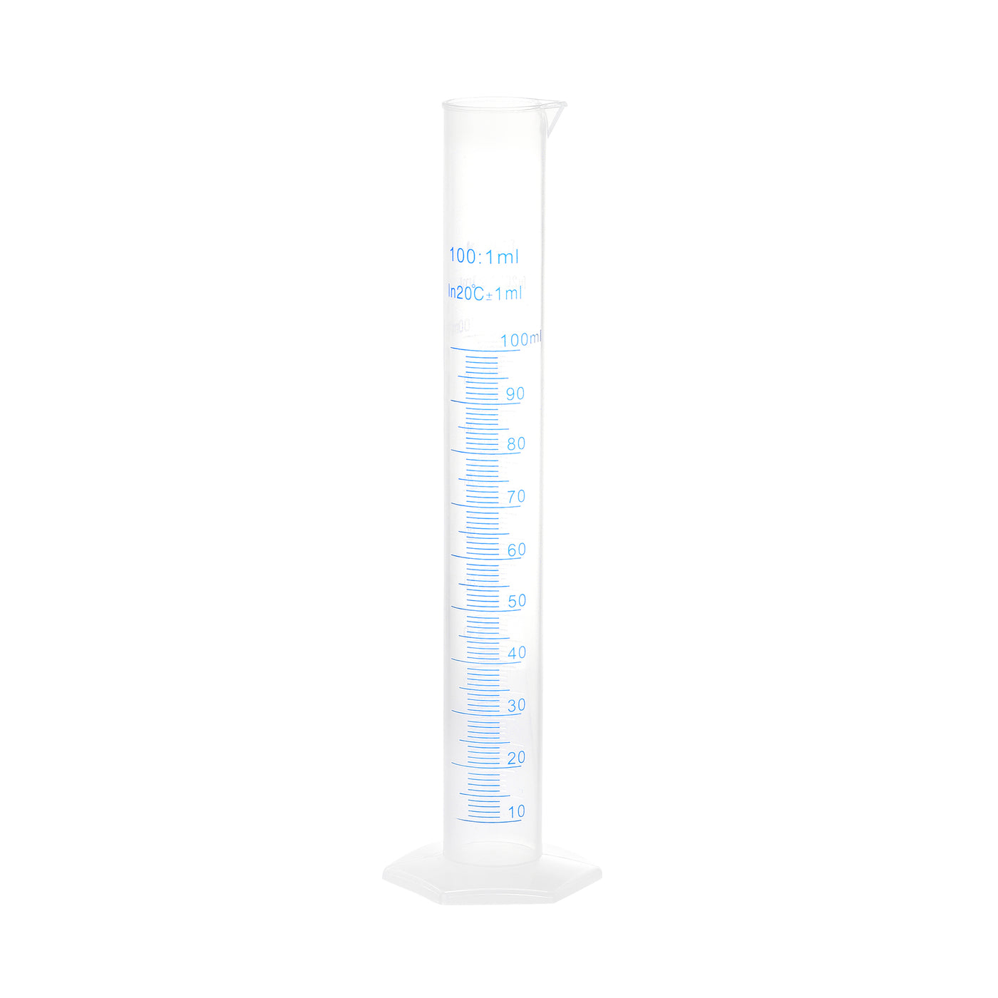 uxcell Uxcell Plastic Graduated Cylinder, 100ml Measuring Cylinder, 2-Sided Metric Marking