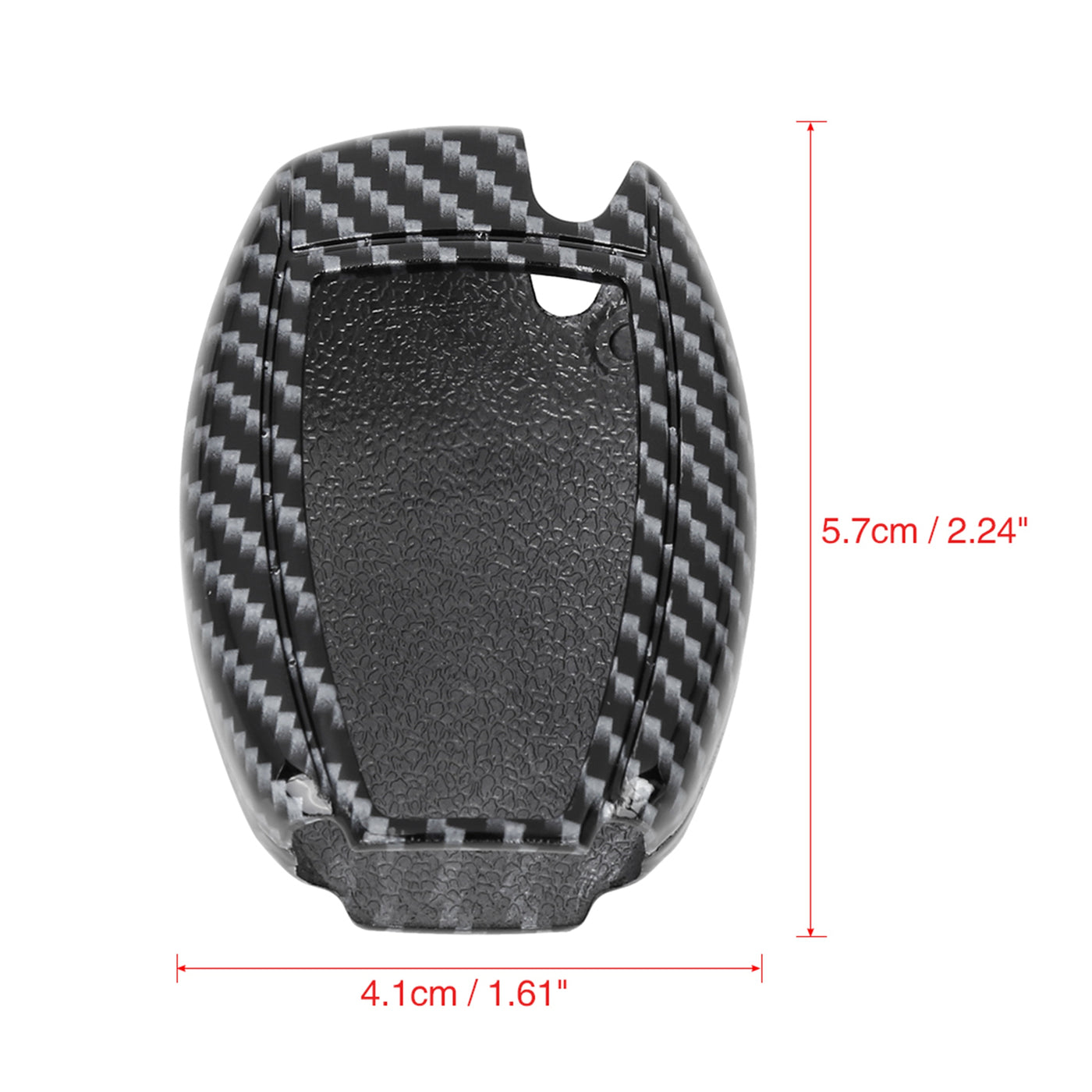 X AUTOHAUX TPU Car Smart Key Remote Flip Fob Cover Shell Protective Case for Mercedes-Benz ML350 Carbon Fiber Pattern