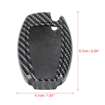 Harfington TPU Car Smart Key Remote Flip Fob Cover Shell Protective Case for Mercedes-Benz ML350 Carbon Fiber Pattern