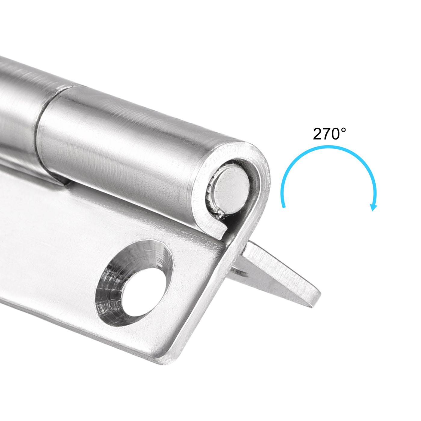 uxcell Uxcell Lift Off Hinge , Left Handedness Mini Stainless Steel Hinge Detachable Slip Joint Small Flag Hinges 50mm Long 36mm Open Width 2pcs