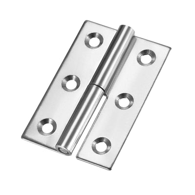 Harfington Uxcell Lift Off Hinge , Mini Stainless Steel Hinge Detachable Slip Joint Small Flag Hinges 75mm Long 50mm Open Width