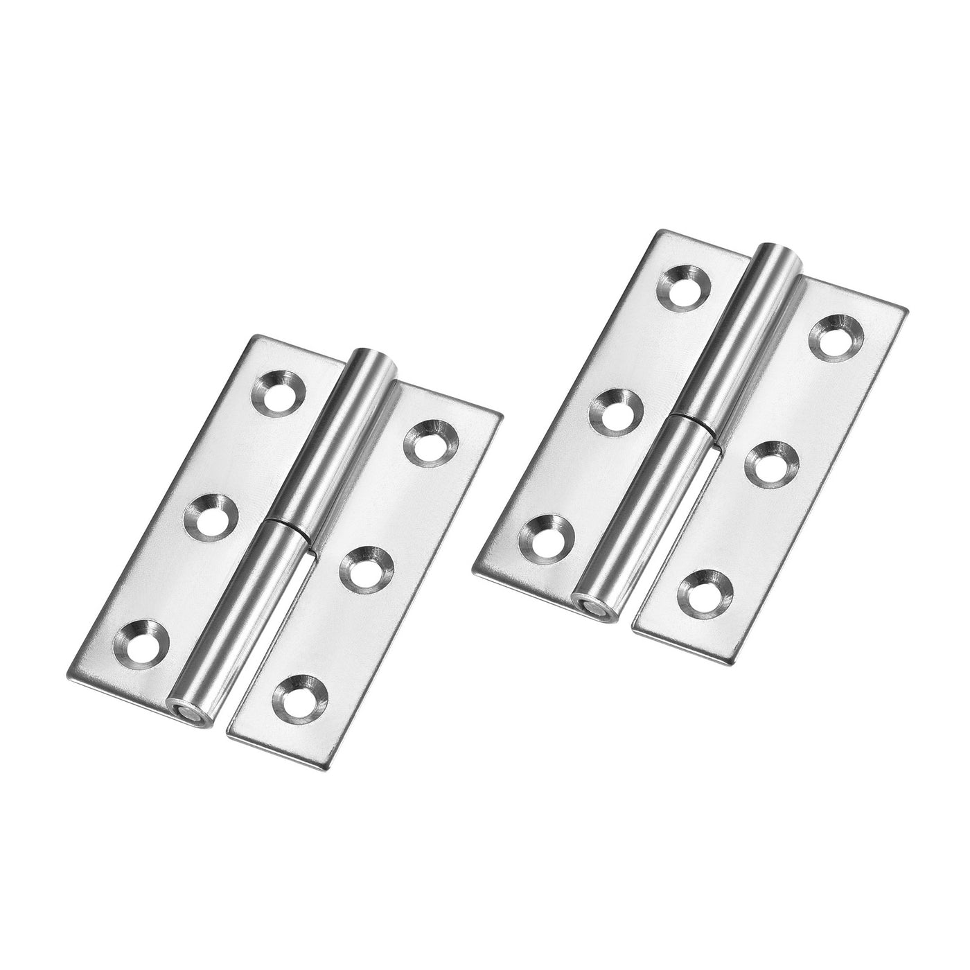 uxcell Uxcell Lift Off Hinge , Left Handedness Mini Stainless Steel Hinge Detachable Slip Joint Small Flag Hinges 75mm Long 50mm Open Width 2pcs