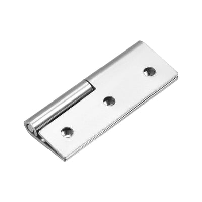 Harfington Uxcell Lift Off Hinge , Right Handedness Mini Stainless Steel Hinge Detachable Slip Joint Small Flag Hinges 75mm Long 50mm Open Width