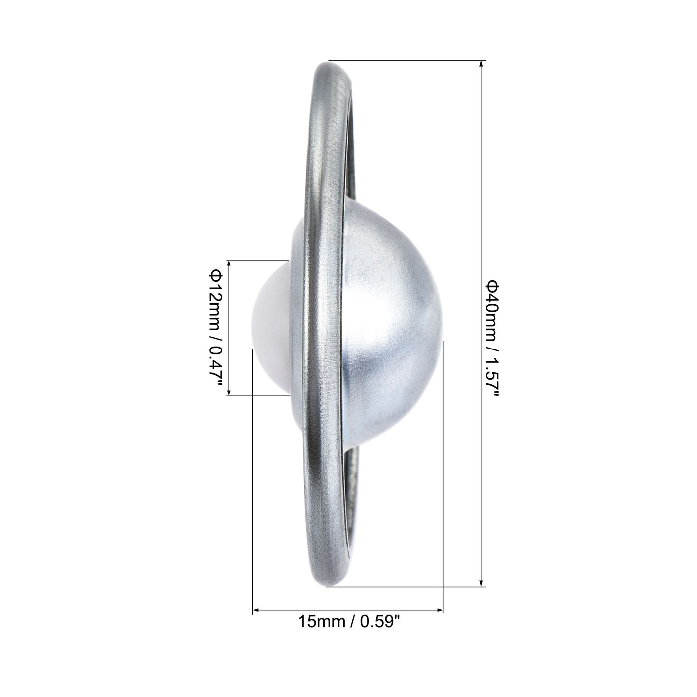 uxcell Uxcell Ball Transfer Bearing Unit mm Lbs Nylon Flange-mount Type for Transmission 4pcs