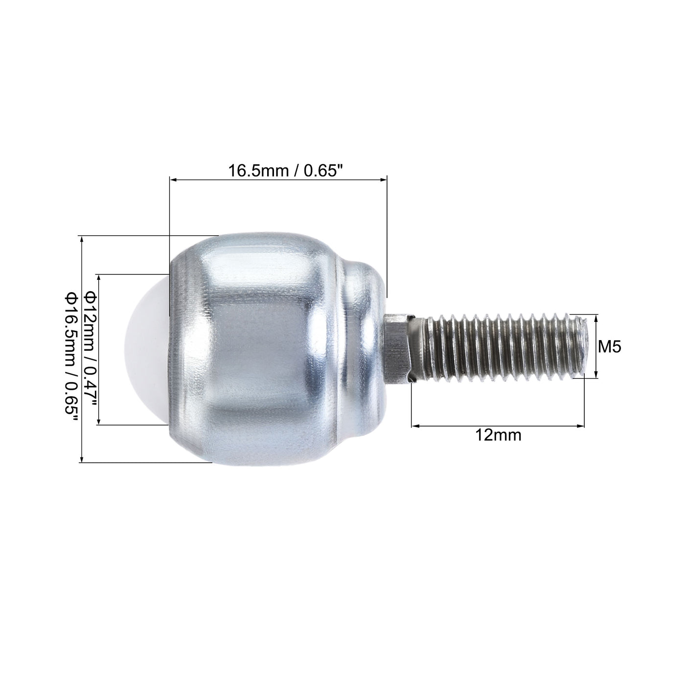 uxcell Uxcell Ball Transfer Bearing Unit mm Lbs Nylon Bolt-fixing Type for Transmission 1pcs