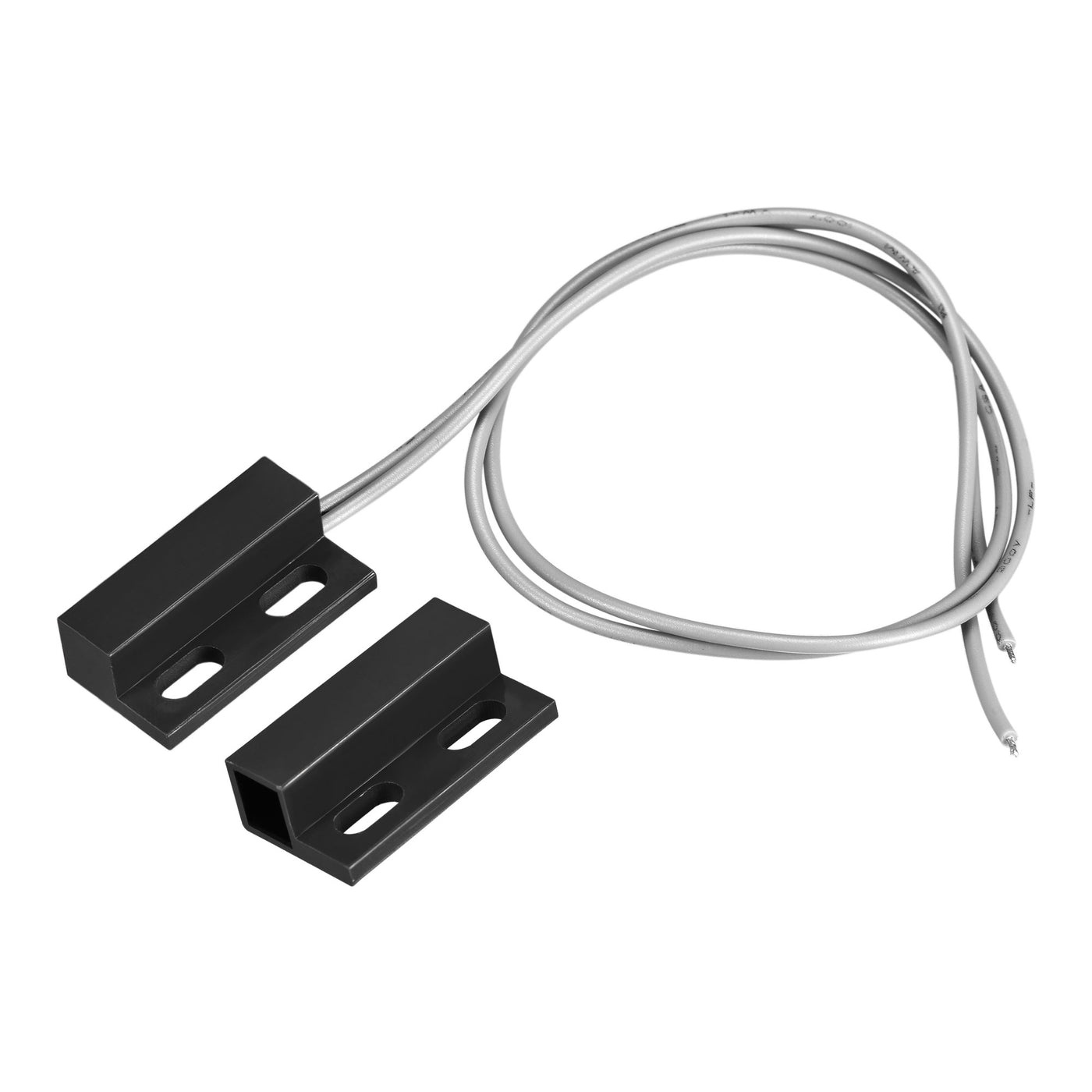 uxcell Uxcell Wired Door Contact Sensor NO Surface Mount Magnetic Reed Switch Black