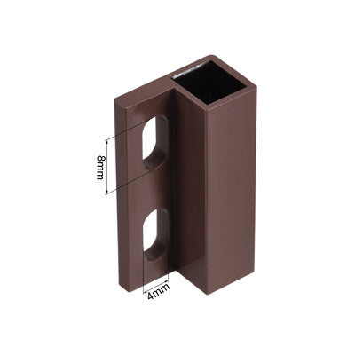 Harfington Uxcell Wired Door Contact Sensor NO NC Surface Mount Magnetic Reed Switch Brown