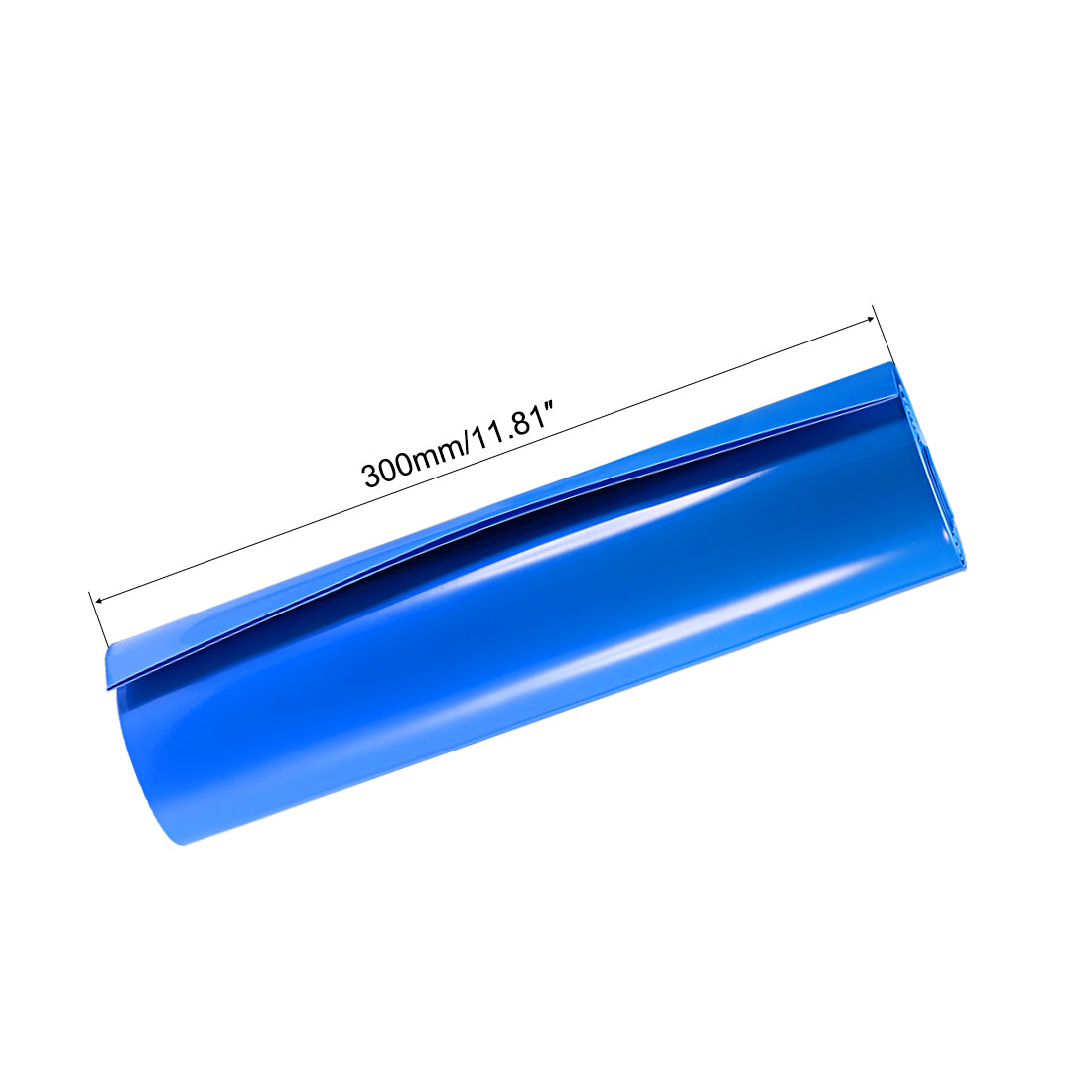 uxcell Uxcell PVC Schrumpfschlauch Batterieverpackung 300mm Flache 191mm Dmr 2m Blau