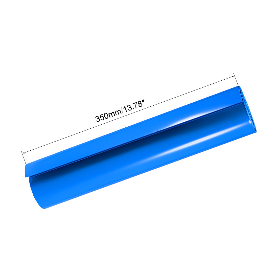 uxcell Uxcell Battery Wrap, 350mm Width 2m PVC Heat Shrink Tube Wraps Blue