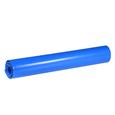 Harfington Uxcell Battery Wrap, 350mm Width 2m PVC Heat Shrink Tube Wraps Blue