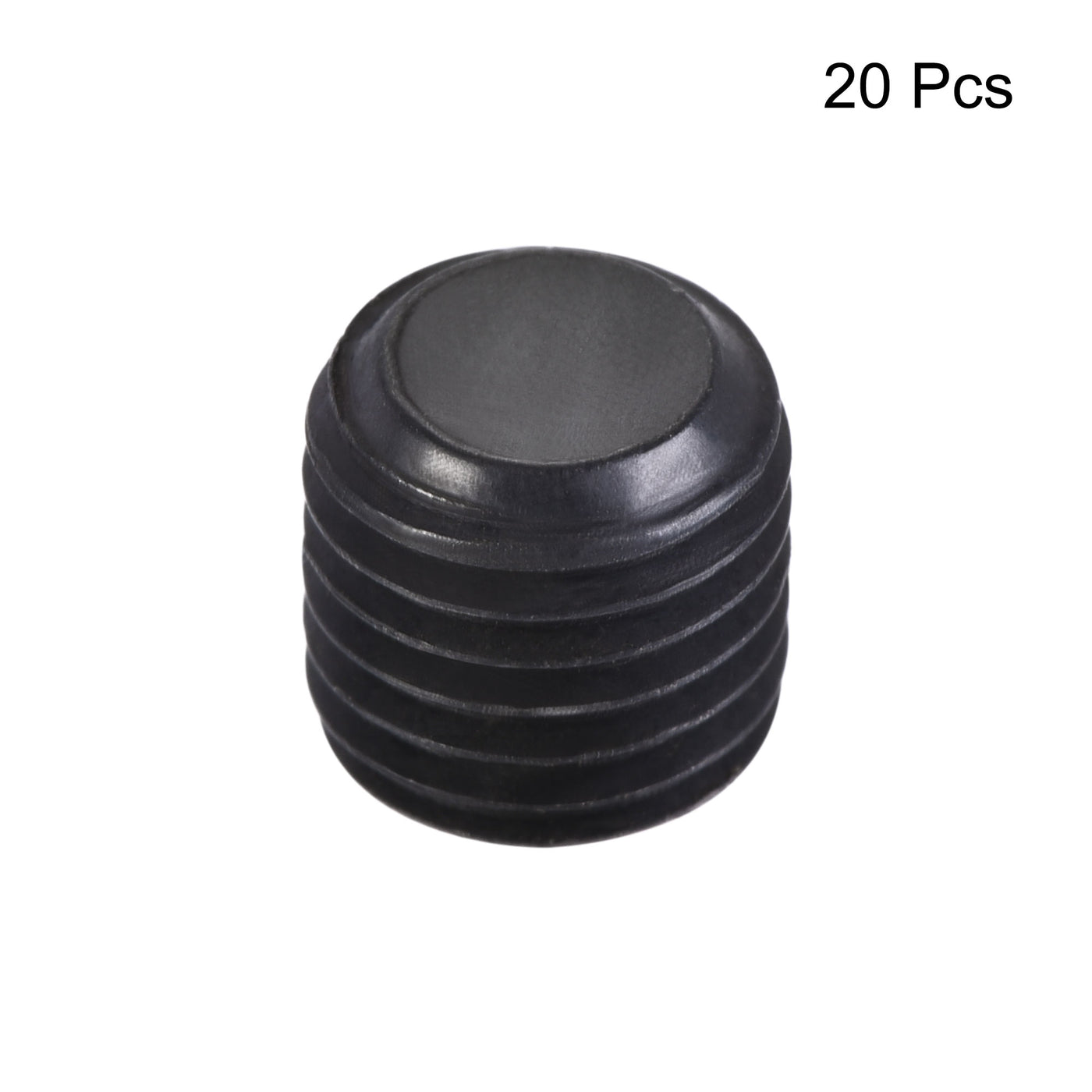 Uxcell Uxcell Carbon Steel Internal Hex M10x1.5 Male Thread Socket Pipe Plug Black 20Pcs