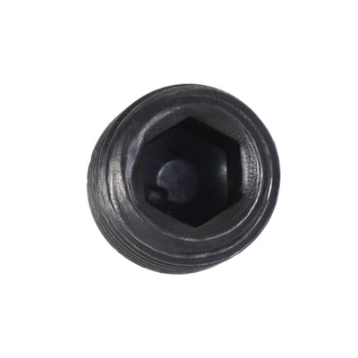 Harfington Uxcell Carbon Steel Internal Hex M10x1.5 Male Thread Socket Pipe Plug Black 20Pcs