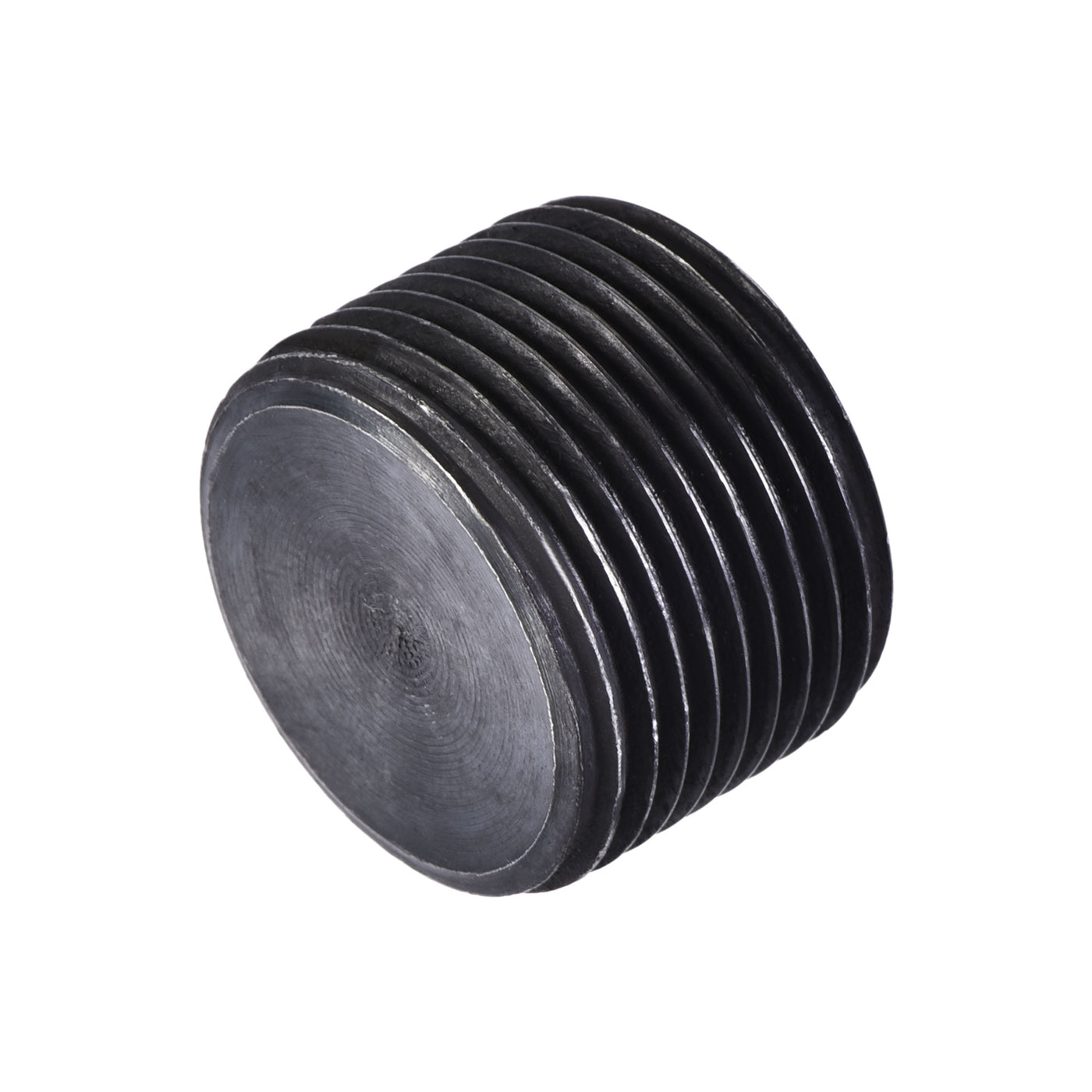 Uxcell Uxcell Carbon Steel Internal Hex Thread Socket Pipe Plug M33x1.5 Male Thread Black 3Pcs