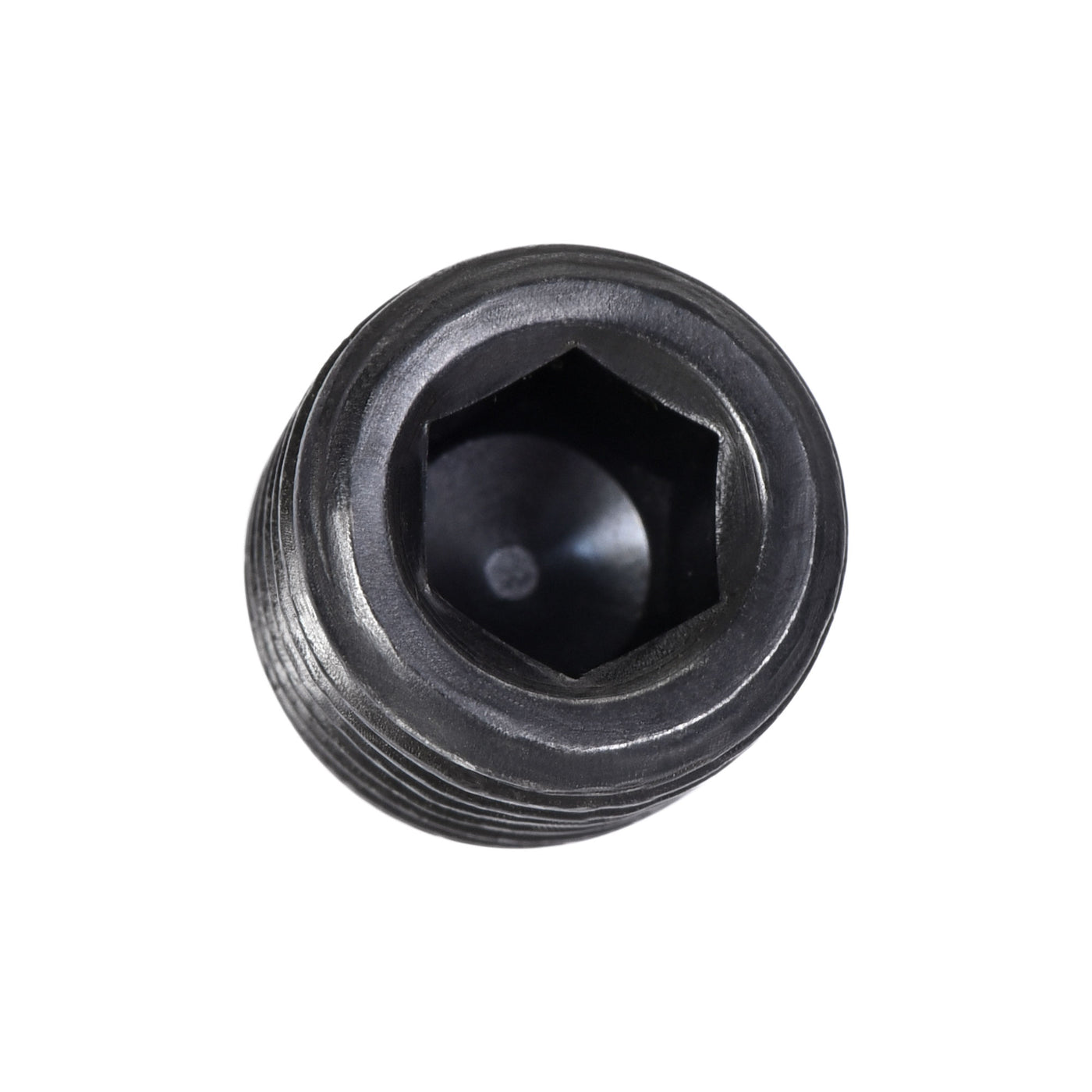 Uxcell Uxcell Carbon Steel Internal Hex 3/4NPT Male Thread Socket Pipe Plug Black 3Pcs