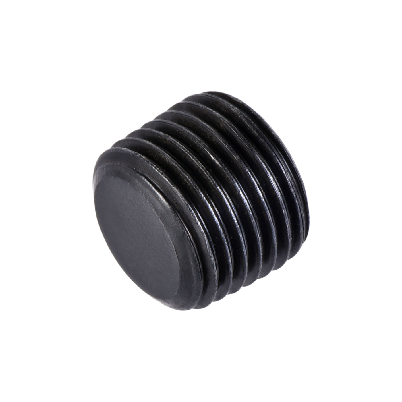 Uxcell Uxcell Carbon Steel Internal Hex 3/4NPT Male Thread Socket Pipe Plug Black 3Pcs