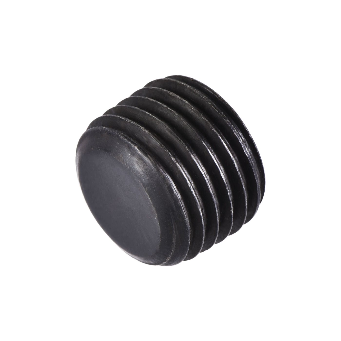 Uxcell Uxcell Carbon Steel Internal Hex 1/8NPT Male Thread Socket Pipe Plug Black 20Pcs