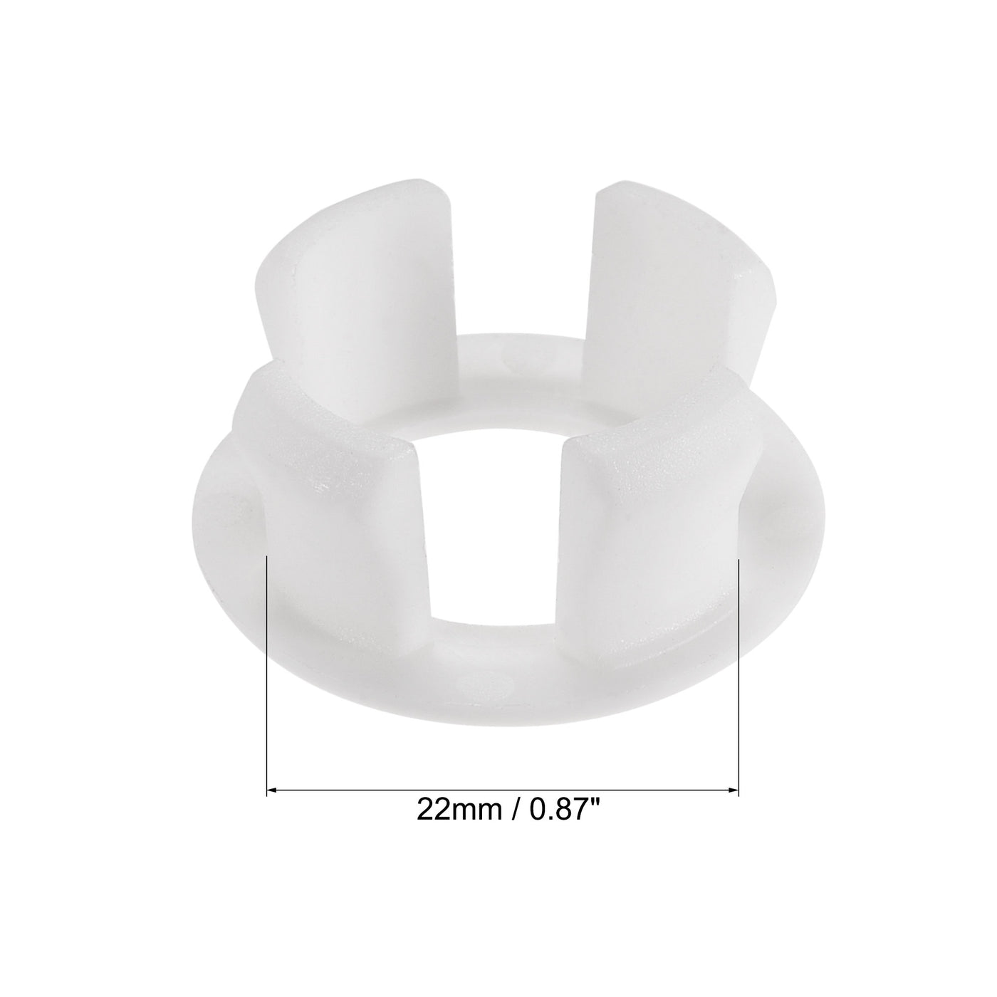 uxcell Uxcell Sink Basin Trim Overflow Cover Insert in Hole Ring Covers Caps White 6pcs