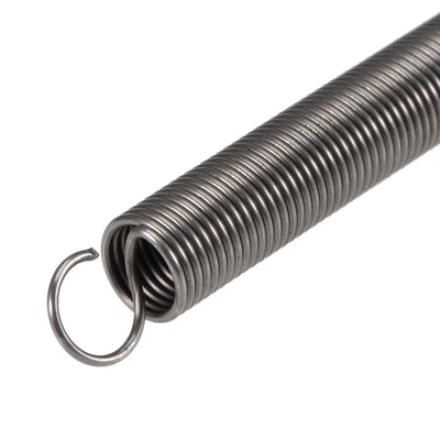 Harfington Uxcell 1mmx10mmx80mm Extended Extension Spring ,3.3Lbs Load Capacity,Grey 2pcs