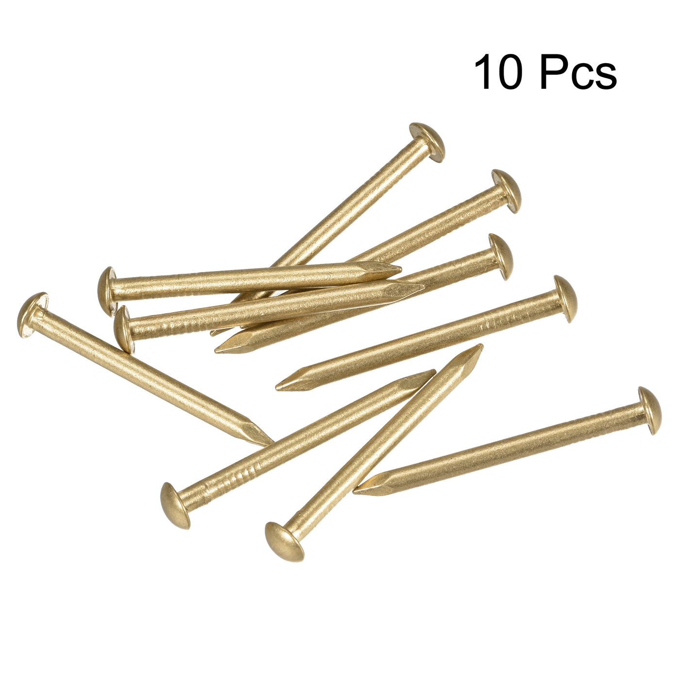 uxcell Uxcell Small Tiny Brass Nail, for DIY Pictures Wooden Boxes Household Accessories