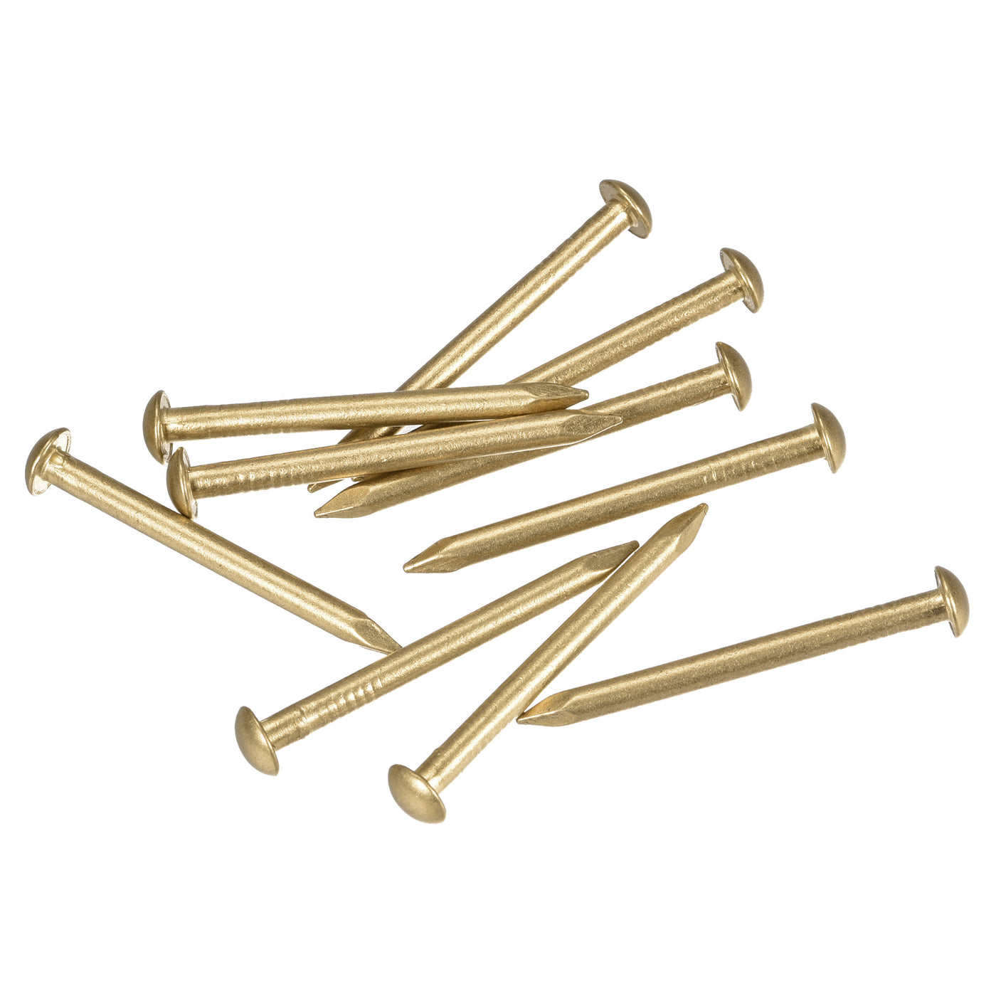 uxcell Uxcell Small Tiny Brass Nail, for DIY Pictures Wooden Boxes Household Accessories