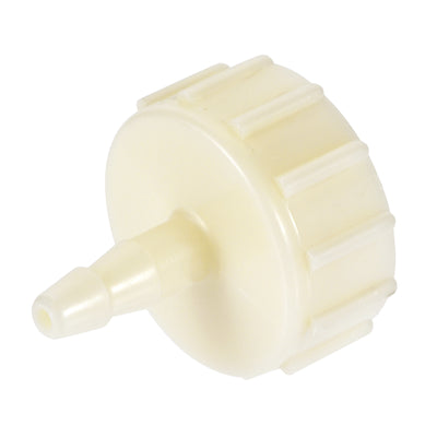 Harfington Uxcell ABS Hose Barb Fitting Coupler, 16mm Barb x G1/2 Female Thread Pipe Adapter, White 2Pcs