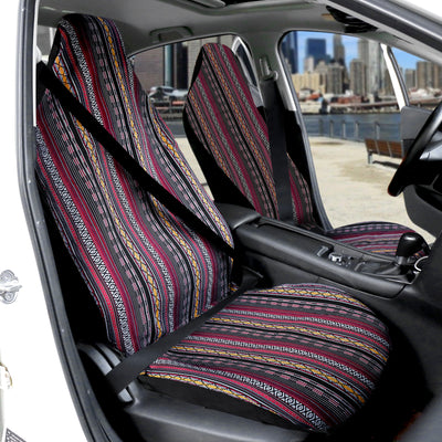 Harfington Universal Purple Front Seat Covers Saddle Blanket Baja Seat Cover Fit for Car SUV Truck