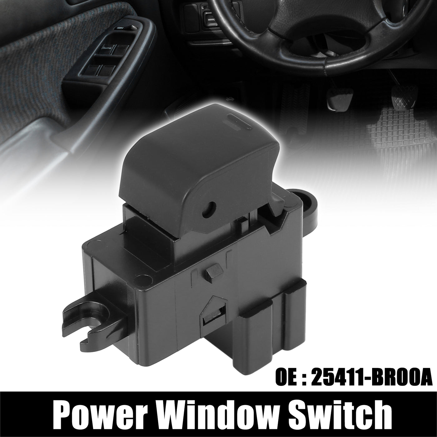 X AUTOHAUX Front Passenger Side Power Window Switch 25411-BR00A Replacement for Nissan Qashqai 2012