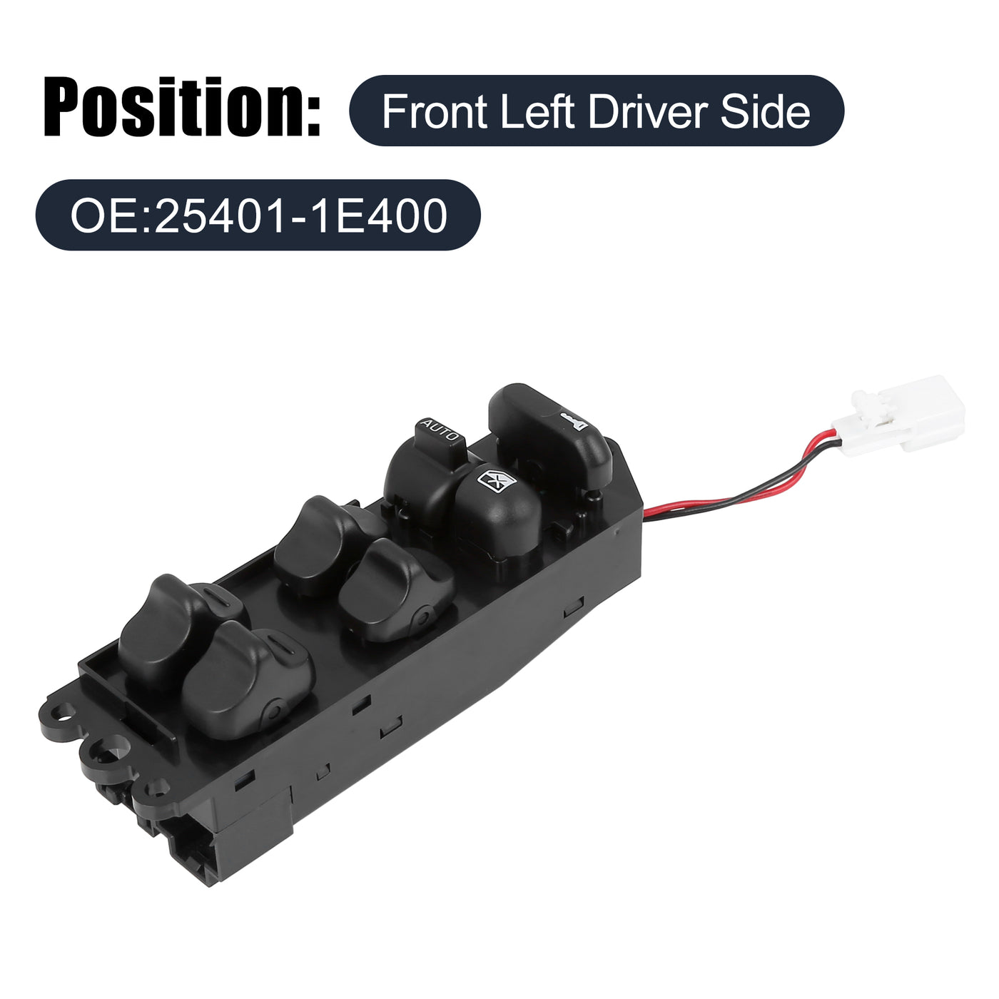 X AUTOHAUX Master Driver Side Power Window Switch 25401-1E400 25401-1E401 Replacement for Nissan Altima 1993-1994