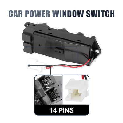 Harfington Master Driver Side Power Window Switch 25401-1E400 25401-1E401 Replacement for Nissan Altima 1993-1994