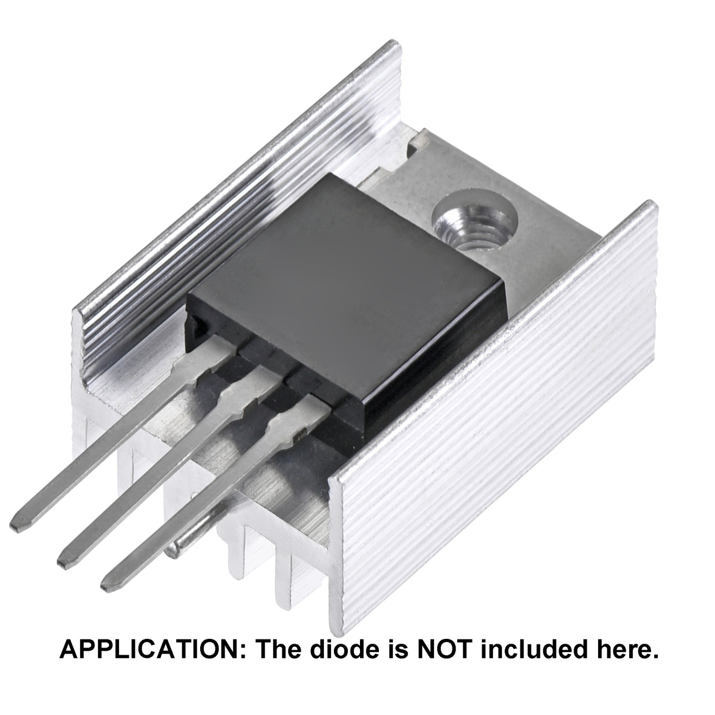 uxcell Uxcell 20x15x10mm TO-220 Aluminum Heatsink for Cooling MOSFET Transistor Diodes with a Support Pin 20pcs