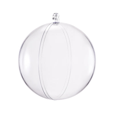 Harfington Uxcell 2pcs 5 1/2-inch(140mm) Clear Plastic Ornaments Ball