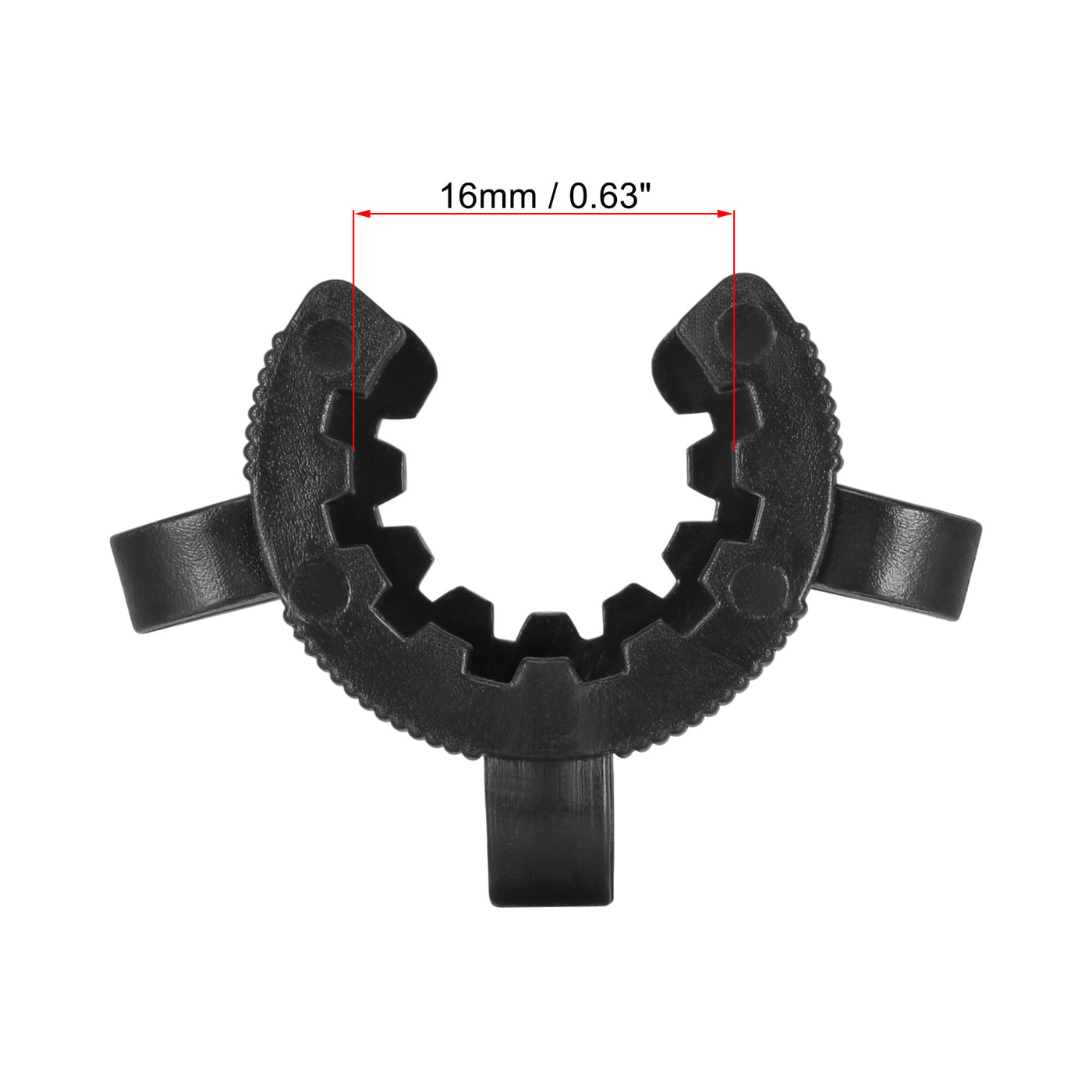 uxcell Uxcell Lab Joint Clip Plastic Clamp Mounting Clips for 14/20 or 14/35 Glass Taper Joints Laboratory Connector Black 12Pcs