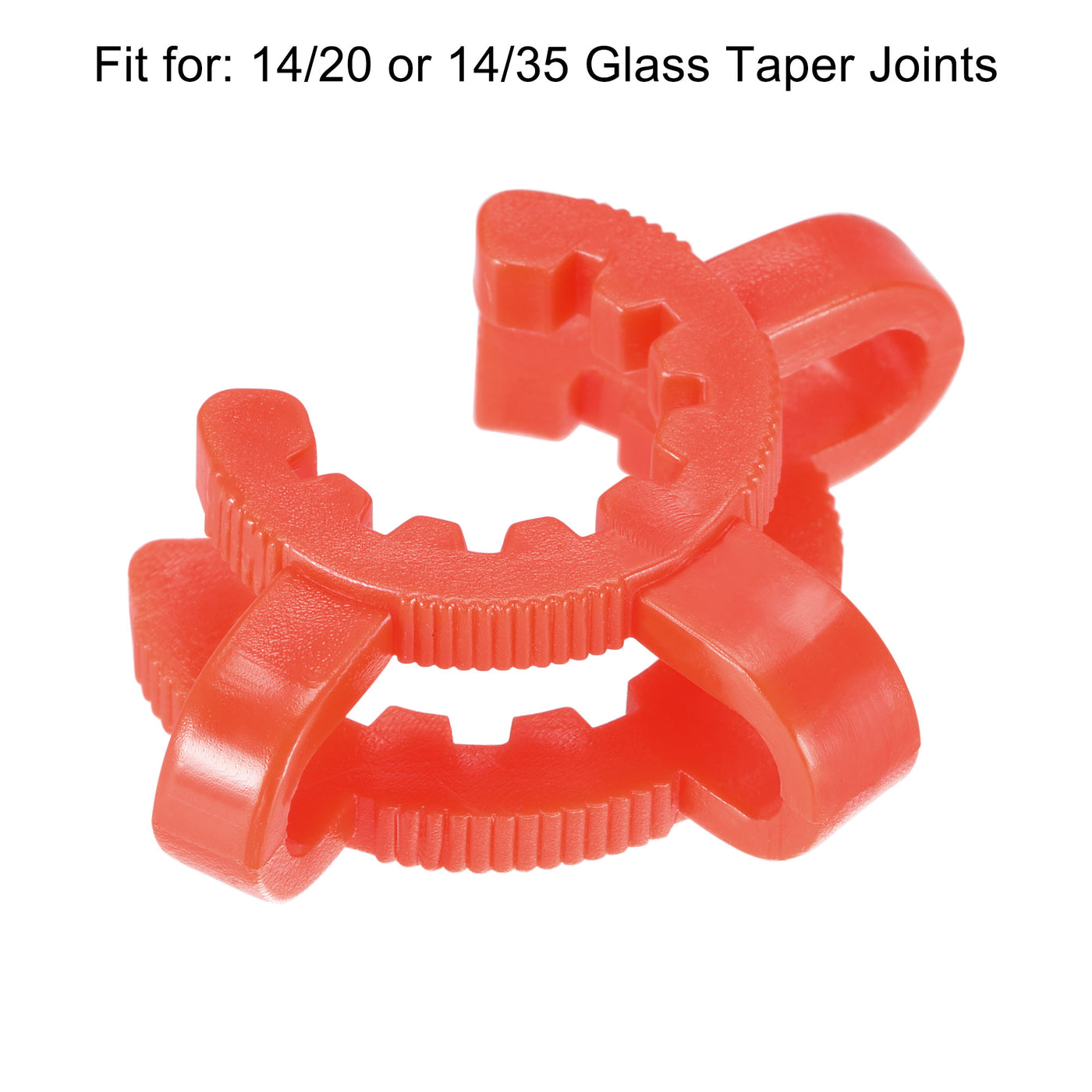 uxcell Uxcell Lab Joint Clip Plastic Clamp Mounting Clips for 14/20 or 14/35 Glass Taper Joints Laboratory Connector Red 12Pcs