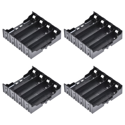 Harfington 4 Slots 3.7V 2 Wire Battery Holder Case Storage Box