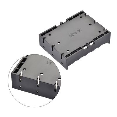 Harfington 3 Slots 3.7V 2 Wire Battery Holder Case Storage Box