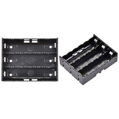 Harfington 3 Slots 3.7V 2 Wire Battery Holder Case Storage Box