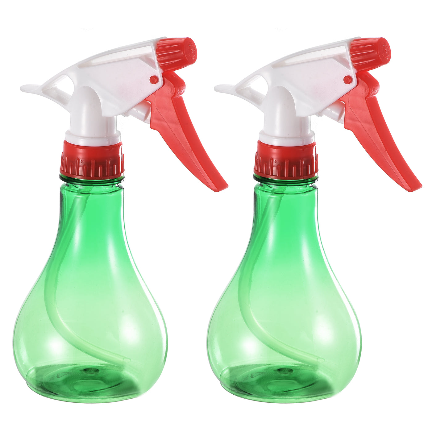 uxcell Uxcell Plastic Spray Bottle, 8.5oz/250ml Empty Refillable Bottle Adjustable Nozzle Green for Cleaning Solution and Plant Watering 2pcs