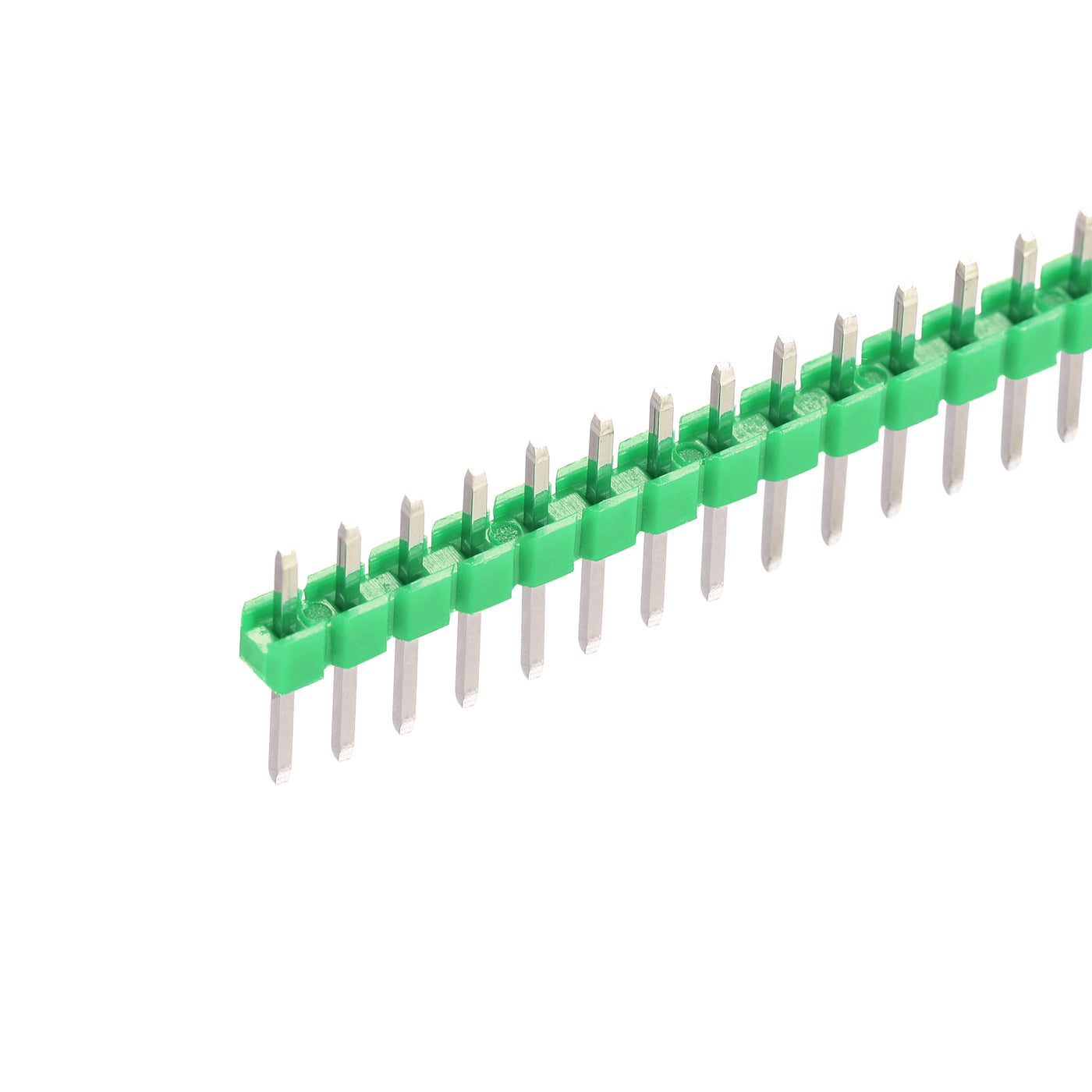 uxcell Uxcell 10pcs Male Pin Header,40 Pin 2.54mm Straight Single Row PCB Pin Strip,Green