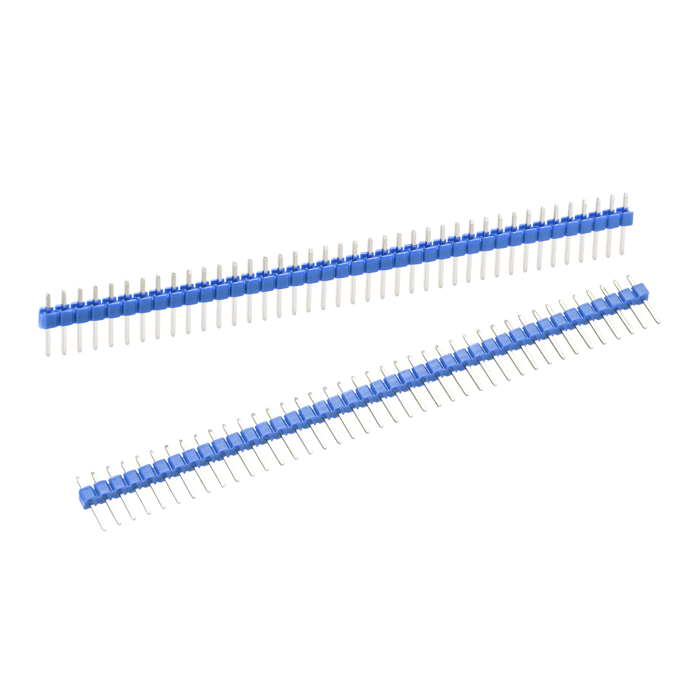 uxcell Uxcell 5pcs Male Pin Header,40 Pin 2.54mm Straight Single Row PCB Pin Strip,Blue