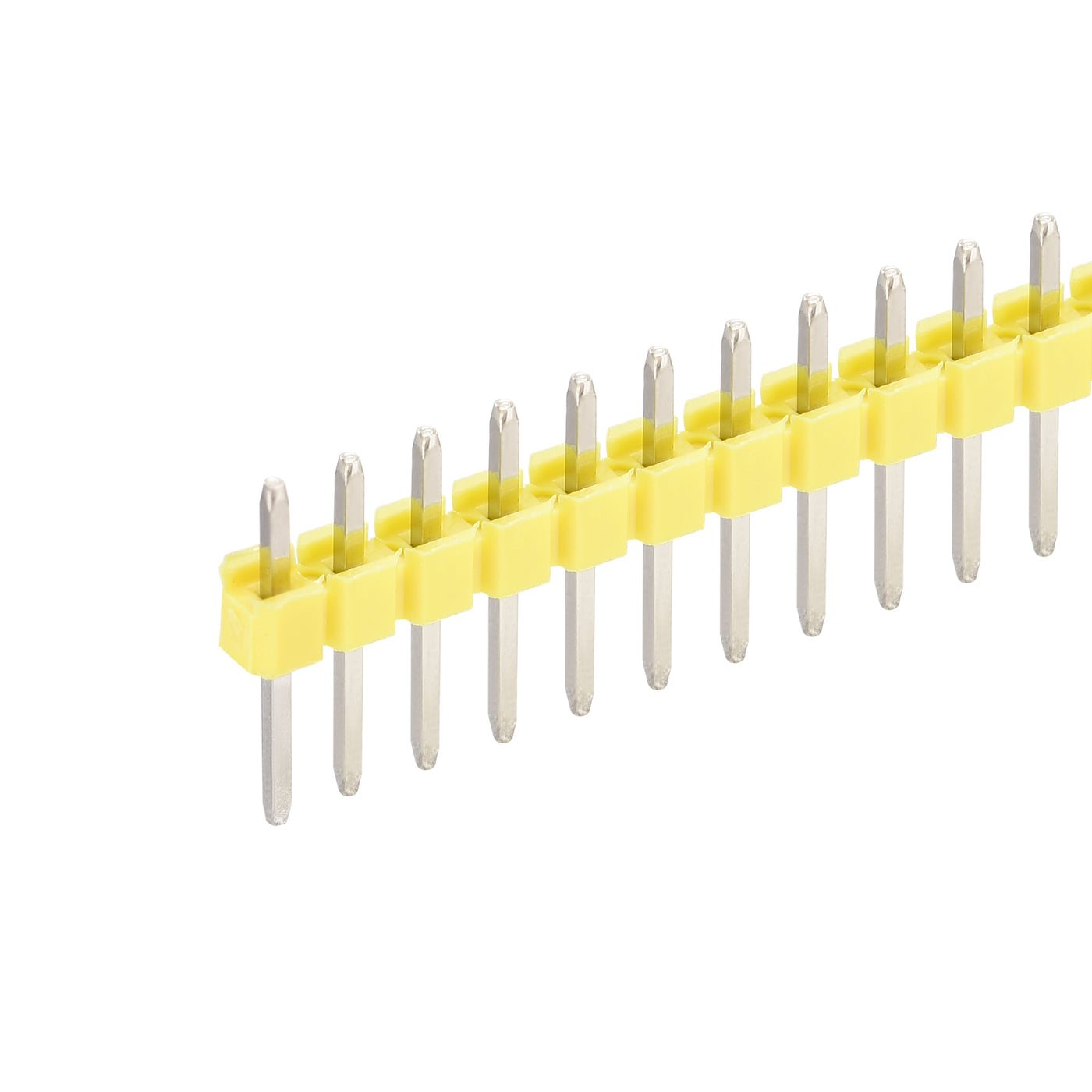 uxcell Uxcell 20pcs Male Pin Header,40 Pin 2.54mm Straight Single Row PCB Pin Strip,Yellow