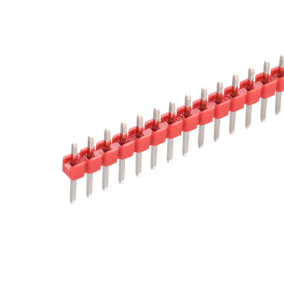 Harfington Uxcell 5 Set Male Pin Header,40 Pin 2.54mm Straight Single Row PCB Pin Strip