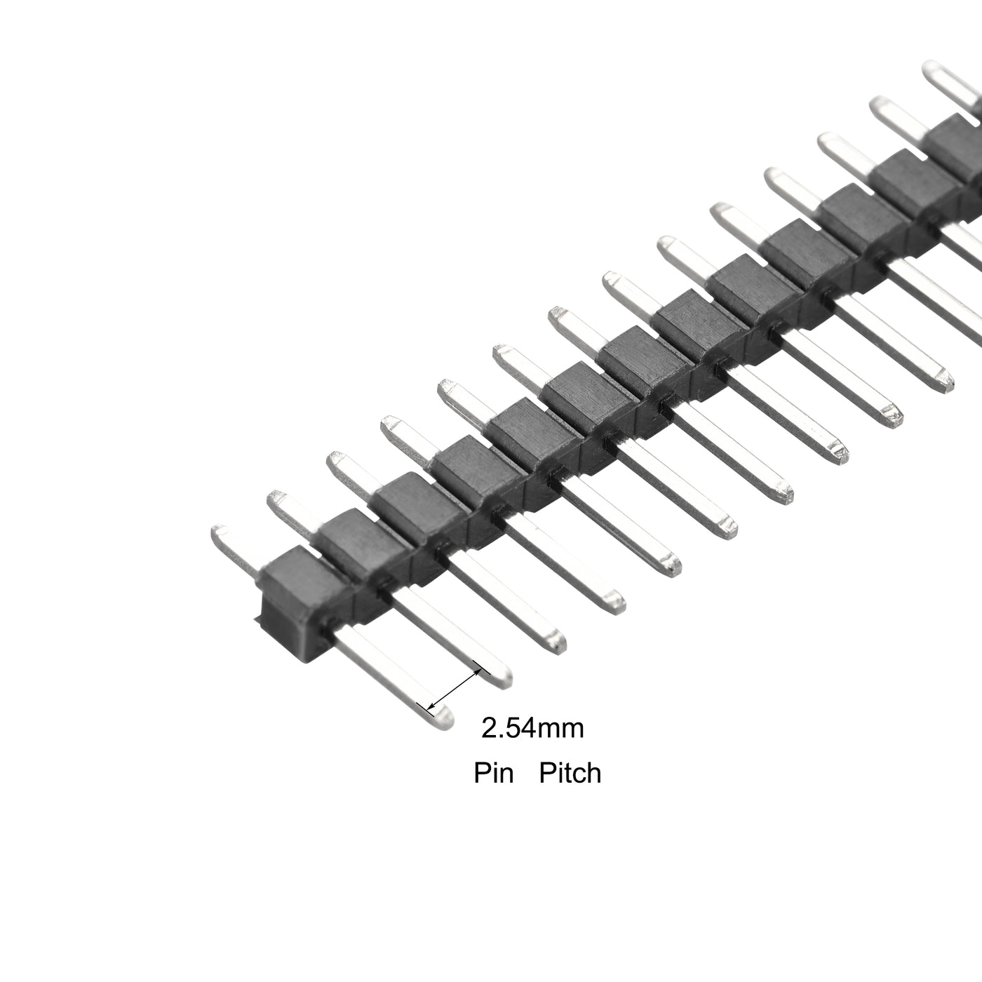 uxcell Uxcell 15 Pair Male and Female Pin Header,40 Pin 2.54mm Straight Single Row Breakable Header Connector PCB Pin Strip