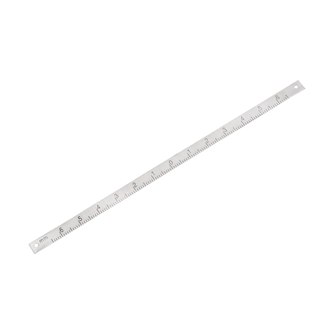 uxcell Uxcell Center Finding Ruler 65mm-0-65mm Table Sticky Adhesive Tape Measure, Aluminum Track Ruler with Holes, (from the middle).