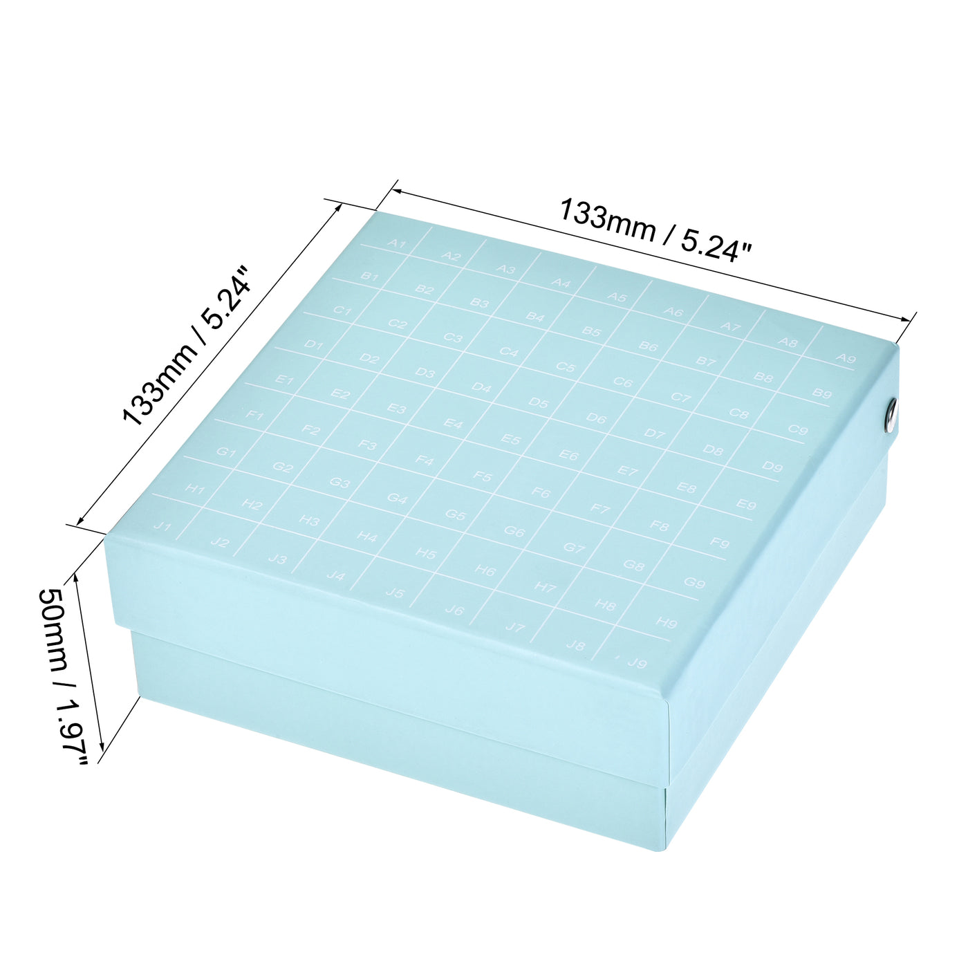 uxcell Uxcell Freezer Tube Box 81 Places Rack for 1.8/2ml Microcentrifuge Tubes 6in1 Set