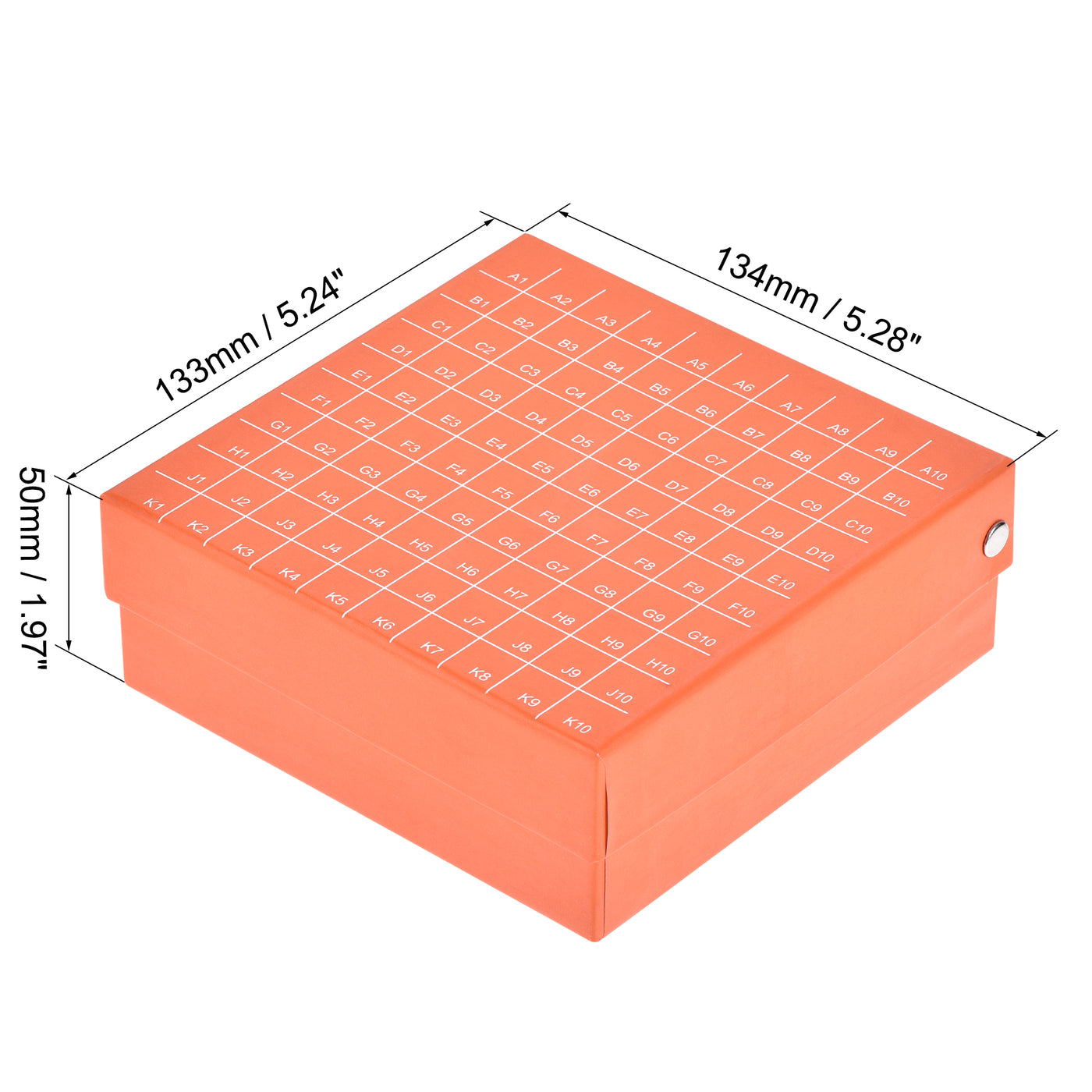 uxcell Uxcell Freezer Tube Box 100 Places Rack for 1.5/1.8/2ml Microcentrifuge Tubes 6in1 Set